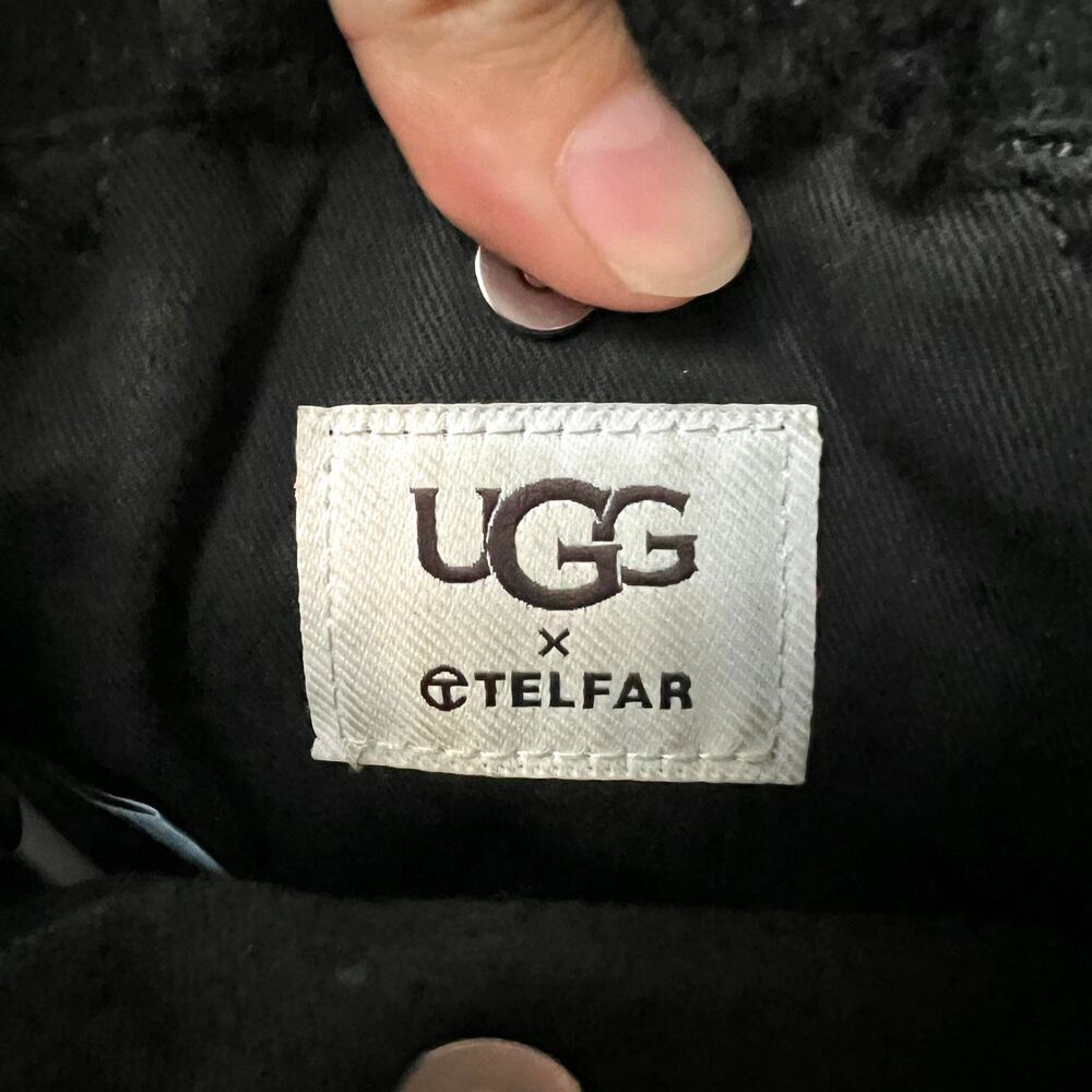 Telfar x Ugg Black Shearling Suede Small Shopping Bag - Picture 5 of 7